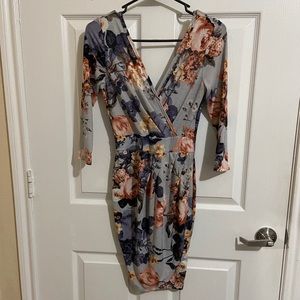 Floral tulip style dress